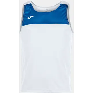 Joma Jungen Race Herren-T-Shirt, weiß-königsblau, 4XS-3XS