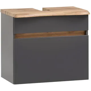 Held Waschbeckenunterschrank 2 Schubladen 61 x 55 x 40 cm Grau