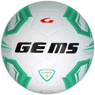 GEMS UN07-0313 OLIMPISCHER Academy Unisex Freizeitfußball Weiss/GRÜN Größe 5