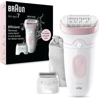 Braun Silk-épil 7 7-030 Weiß/Flamingorosa