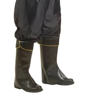 Piraten Stiefelüberzieher braun Stiefel Stulpen Lederoptik Reiter Stiefelstulpen Schuh Lederstulpen Mittelalter Schuhstulpen Seeräuber Piratenschuhe Damen Leder Gamaschen Ritter Kostüm Zubehör