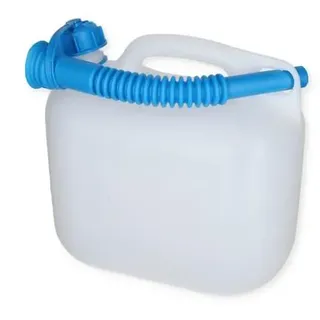 Hünersdorff Wasserkanister ECO mit Auslaufrohr und unverlierbarer Deckelverschraubung, 6 L