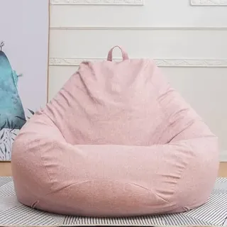 TUITA Große, kleine, Faule Sitzsäcke für Sofas, Überzug für Stühle ohne Füllung, Leinenstoff, Liegesitz, Sitzsack, Pouf, Puff, Couch, Tatami, Wohnzimmer