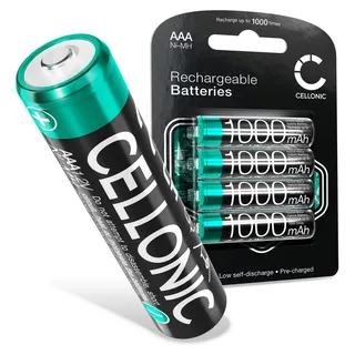 CELLONIC 4x AAA Akku kompatibel mit Siemens Gigaset A116, A170, A220 - Schwarz