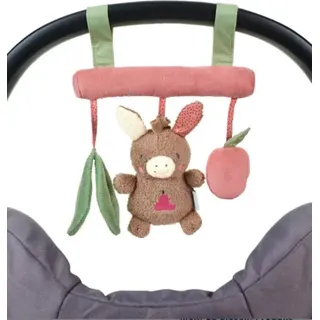 Sterntaler 6602107 Spielzeug zum Aufhängen Esel Emmily hellrot, 17 cm