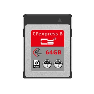 CY CFexpress Typ-B 64 GB Speicherkarte CFE CFB Adapter kompatibel mit Kamera 8K RAW PCIe Erweiterung