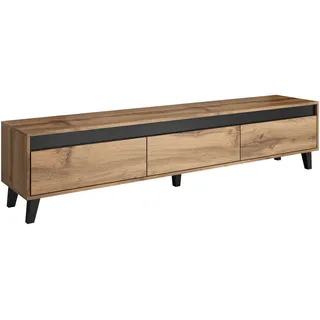 Mirjan24 Nord TV-Lowboard 185x42 cm Braun Holz