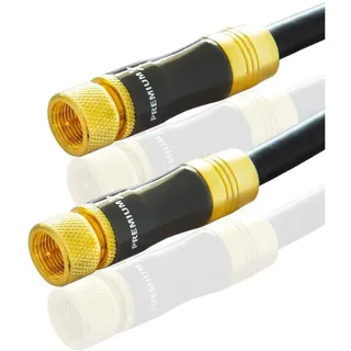 PremiumX Premium X 10 m F-Stecker Schwarz