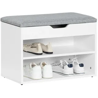SoBuy Schuhbank 60 x 43 x 30 cm grau / grau