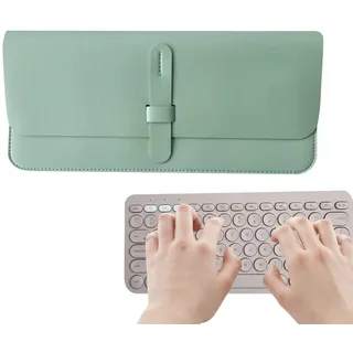 Computer-Tastatur-Hülle, Tastatur-Tragehülle | Aufbewahrungstasche Tragetasche Hülle für kabellose Tastatur - Stilvolle Tastaturen aus PU-Leder, tragbare Tasche, Reise-Organizer