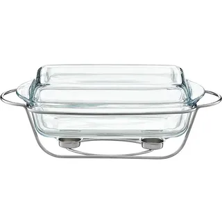 Ambition Speisewärmer mit Glaseinsatz Saule 3,9 L AMBITION | transparent,silber