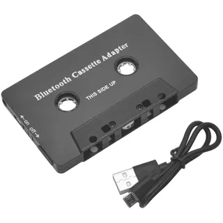 KFZ Kassettenadapter, Bluetooth 5.0 Kassetten Adapter für Autoradio zu AUX Empfänger Kassette, Drahtloser Auto Audio Cassette mit Freisprecheinrichtung für schmale/abnormale Kassettenfächer BT003