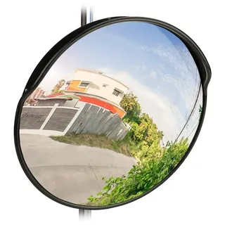 Relaxdays Verkehrsspiegel 60 cm schwarz