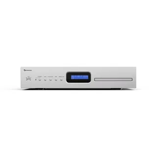 Auna Art22 CD Player HiFi Mit Slot-In Laufwerk, USB-Eingang, CD-MP3 Wiedergabe, Fernbedienung, Optische & Koaxiale Ausgänge – 130 W – Silber