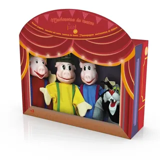 Tachan YWA - Set von 4 Puppen 3 Schweinchen Tachan Mehrfarbig (749T00540)