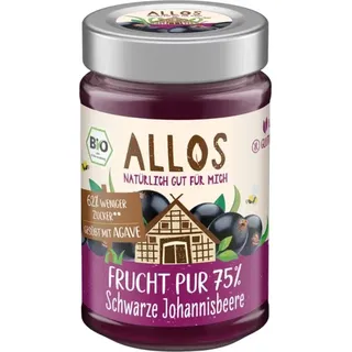 Allos Frucht Pur Schwarze Johannisbeere bio 200g