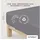 Baumwolle 140 x 200 - 160 x 220 cm gray mid