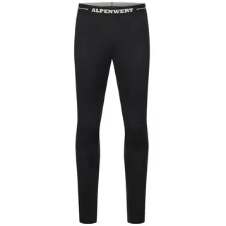 Alpenwert Lange Unterhose Herren aus 100% Merinowolle – atmungsaktiv, weich & wärmend (Packung) Antibakteriell, Anti-Schweiß-Geruch, Isolierend M
