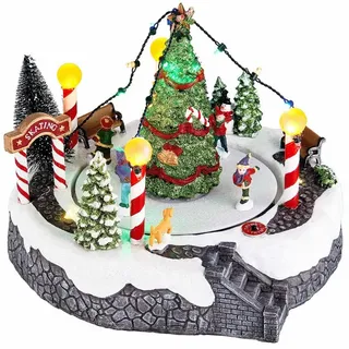 BUTLERS WINTER WONDERLAND Spieluhr Schlittschuhbahn Höhe 18cm Babybad