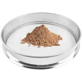 Testsieb,Analysen Sieb,Mehlsieb,Gartensieb,Laborsiebe Edelstahl,Fein Siebe,Silber Rund Durchmesser 50 cm