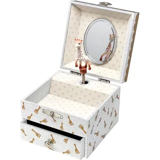 Trousselier - Spieluhr Sophie die Giraffe – Schmuckkästchen & Schätze Musik im Dunkeln – Geschenk für Kinder Mädchen und Jungen – leuchtet in der Nacht – Musik Einladung zum Tanz