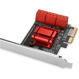 AXAGON PCES-SA6 Carte et adaptateur d'interfaces Interne SATA
