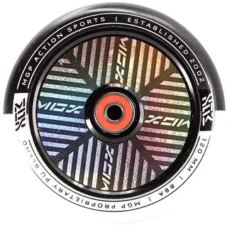 MGP MADD Gear Stunt Scooter Aluminium Ersatzrollen Rolle Wheel 120 mm ABEC 11 (ABEC 9 schwarz/weiß)