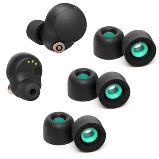 Memory Foam Ear Buds für Sony WF-1000XM4, Ohrstöpsel Ersatz Sony Ear Piece Foam Tips für WF-1000XM4 Fit Charging Case (Matte Oberfläche, 3 Paar, M)