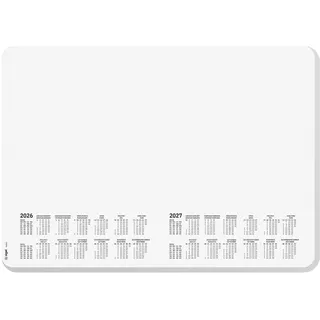 Sigel H6501 Schreibunterlage Papier Punktraster (B x H) 42mm x 29.70cm 2026, 2027 30 Blatt mit Kalendarium für / 27 weiß,