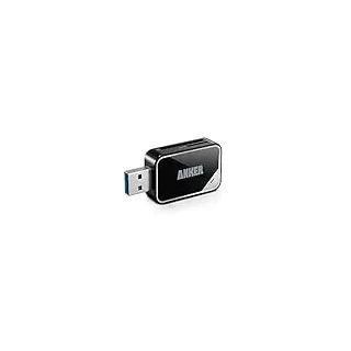 Anker USB 3.0 SD/TF Speicherkartenleser, 2 Steckplätze, Kartenlesegerät für SDXC, SDHC, SD, MMC, RS-MMC, Micro SDXC, Mikro-SD, Micro SDHC Karte, unterstützt UHS-I Karten
