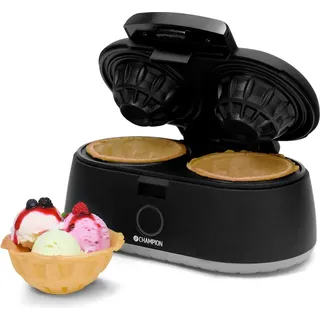 Doppel-Waffelschüssel-Maker, 1000 W, Antihaftbeschichtung, Schwarz