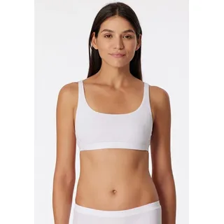 SCHIESSER Damen Organic Cotton-Pure Rib Bustier, Weiss_179880, 44 - 44