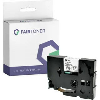 Kompatibel für Brother P-Touch E 110 Series (TZE-231) Schriftband 12mm/8m Schwarz auf Weiss