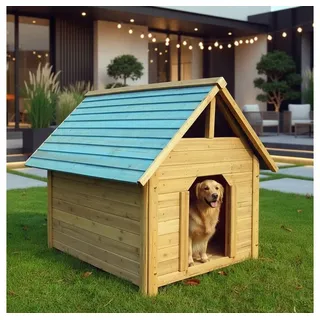 Melko Hundehütte Hundehaus Haustierhütte Hundehöhle aus Holz, 95 Cm - Melko