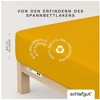 Baumwolle 140 x 200 - 160 x 220 cm yellow deep