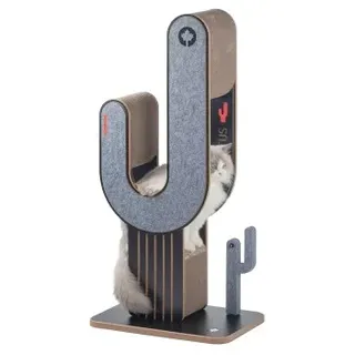Canadian Cat Company Kaktus Kratzmöbel 50 x 30 x 104,5 cm grau