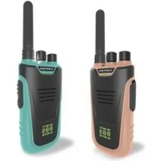 KIDYWOLF Walkie-Talkies mit Taschenlampe hellblau/rosa