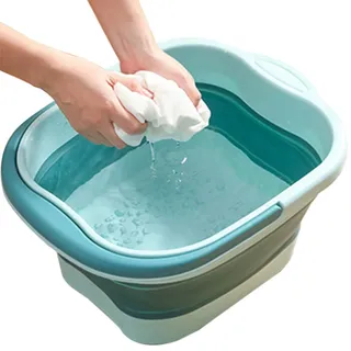 Fußbadewanne, Pediküre-Wanne zum Einweichen der Füße mit Massagepunkten – Pediküre-Wascheimer, tragbarer Soaker für Männer, Mutter, Vater, Ehemann, Ehefrau, Partner