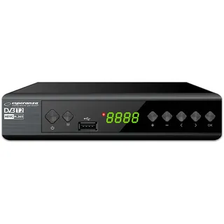 Esperanza digitaltuner/decoder dvb-t2 h.265/hevc ev111p