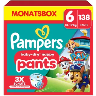 Pampers Baby-Dry Pants Gr. 6 (13-19 kg) 138 St. Paw Patrol Edition