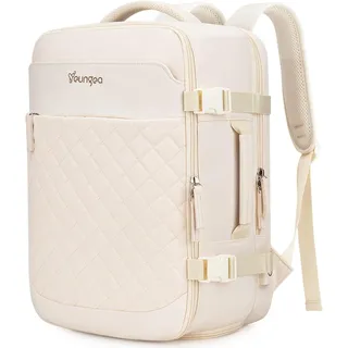 YOUNGOA Handgepäck Rucksack 40x20x25 Flugzeug für Ryanair Reiserucksack Damen Herren Kofferrucksack 20L YG079 Beige