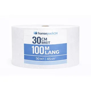 Luftpolsterfolie Blasenfolie Noppenfolie Knallfolie 45 my 30cm x 100m