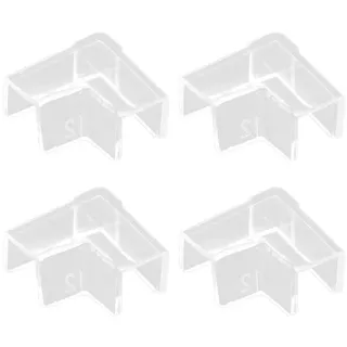 Glaskantenschutz für Aquarien, 4 Stück, sturzsicher, multifunktional, transparent, Acryl, Tischeckenschutz, Tischeckenschutz, für Babytischecken, Klarglas, Tischecke