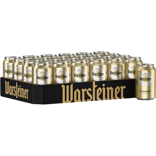 Warsteiner Premium Pilsener Bier, mild süffiges Pils, Dosenbier EINWEG (24 x 0.33 L Dose)
