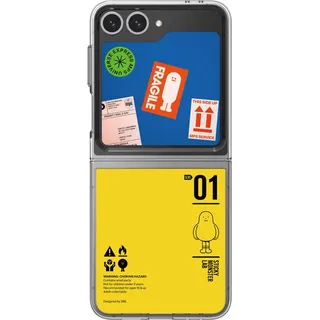 Samsung Slash B Slash Sticky Monster Lab Fragile Flipsuit Card für das Galaxy Z Flip6 Orange