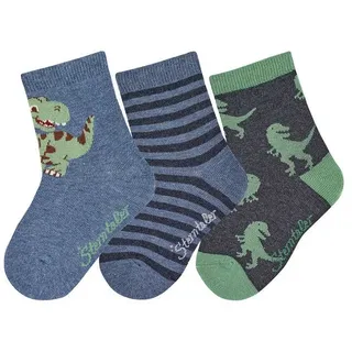 Sterntaler Socken 3er-Pack Dino in ecru | Gr.: 26