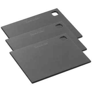 Rosenstein & Söhne 3er-Set Holzfaser-Schneidebretter, spülmaschinenfest, 20 x 15 x 0,6 cm