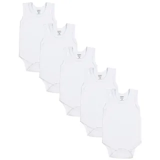 TupTam Baby Jungen Achselbody – Weicher Baby Body im 5er Pack aus Baumwolle, Body Baby Unifarben OEKO-TEX zertifiziert, Farbe: Farbenmix 4, Kinder Größe: 86 - 86
