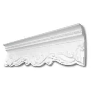 Decosa - Zierprofil G39, Weiß, 58 x 140 mm Länge: 2 m - 01 Stück