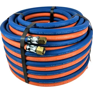 Zwillingsschlauch Propan / Sauerstoff kpl. montiert 5m - 20m
